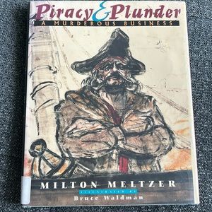 Hardcover Book - Piracy & Plunder by Milton Metzer
